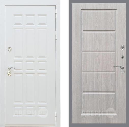 Входная металлическая Дверь Рекс (REX) 8 Силк Сноу FL-39 Беленый дуб в Шатуре