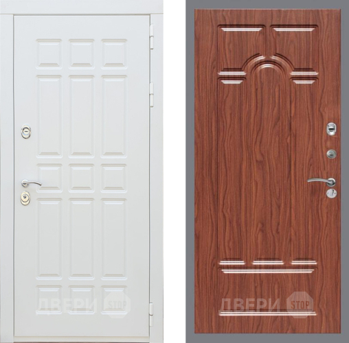 Дверь Рекс (REX) 8 Силк Сноу FL-58 орех тисненый в Шатуре