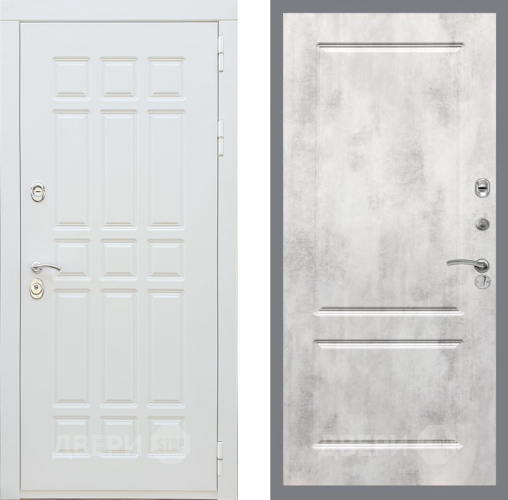 Дверь Рекс (REX) 8 Силк Сноу FL-117 Бетон светлый в Шатуре