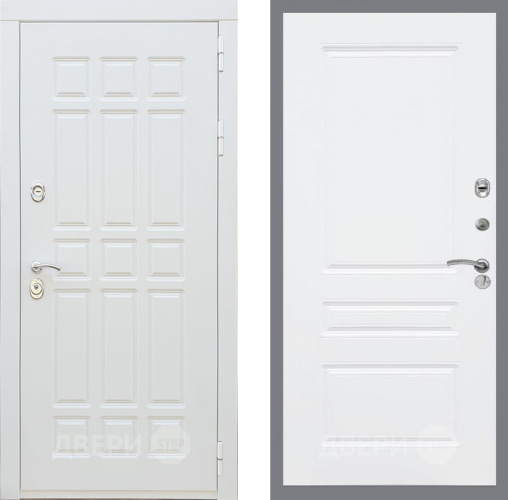 Входная металлическая Дверь Рекс (REX) 8 Силк Сноу FL-243 Силк Сноу в Шатуре