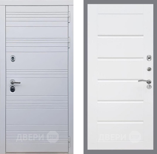 Дверь Рекс (REX) 14 Силк Сноу Сити Белый ясень в Шатуре