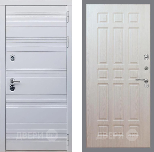 Дверь Рекс (REX) 14 Силк Сноу FL-33 Беленый дуб в Шатуре