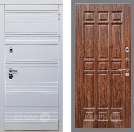 Дверь Рекс (REX) 14 Силк Сноу FL-33 орех тисненый в Шатуре