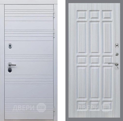 Входная металлическая Дверь Рекс (REX) 14 Силк Сноу FL-33 Сандал белый в Шатуре