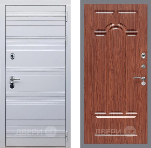 Входная металлическая Дверь Рекс (REX) 14 Силк Сноу FL-58 орех тисненый в Шатуре