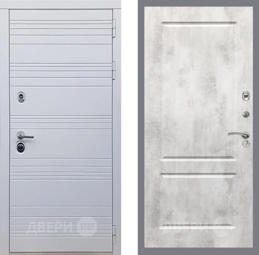 Дверь Рекс (REX) 14 Силк Сноу FL-117 Бетон светлый в Шатуре