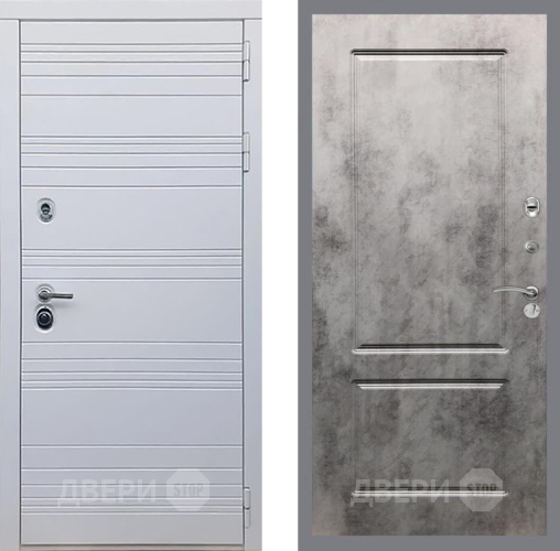 Дверь Рекс (REX) 14 Силк Сноу FL-117 Бетон темный в Шатуре