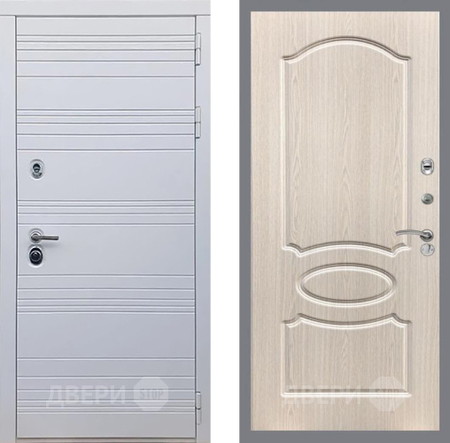 Дверь Рекс (REX) 14 Силк Сноу FL-128 Беленый дуб в Шатуре