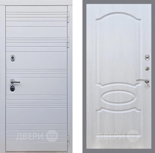 Входная металлическая Дверь Рекс (REX) 14 Силк Сноу FL-128 Лиственница беж в Шатуре