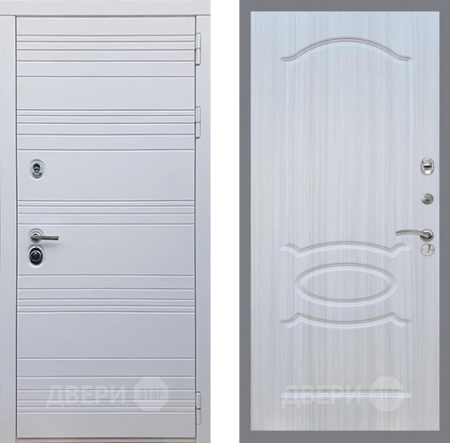 Входная металлическая Дверь Рекс (REX) 14 Силк Сноу FL-128 Сандал белый в Шатуре