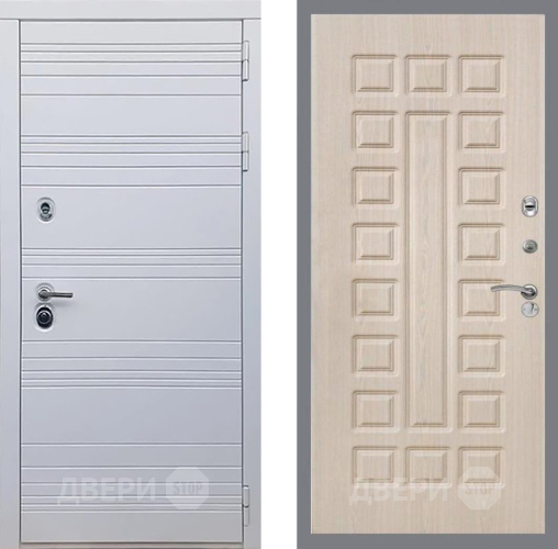 Входная металлическая Дверь Рекс (REX) 14 Силк Сноу FL-183 Беленый дуб в Шатуре