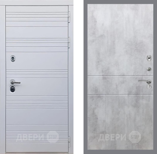 Дверь Рекс (REX) 14 Силк Сноу FL-290 Бетон светлый в Шатуре