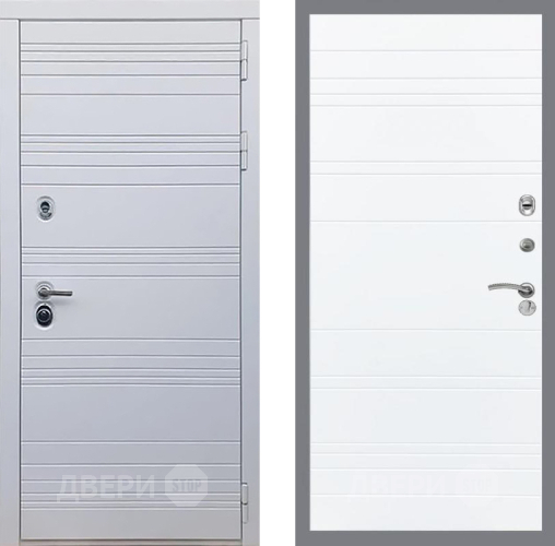 Входная металлическая Дверь Рекс (REX) 14 Силк Сноу Line Силк Сноу в Шатуре