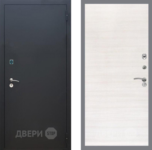 Входная металлическая Дверь Рекс (REX) 1A Черный Муар GL Акация в Шатуре