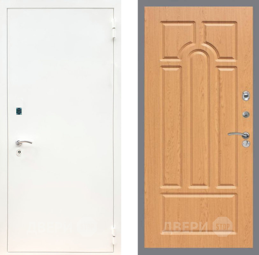 Дверь Рекс (REX) 1А Белая шагрень FL-58 Дуб в Шатуре