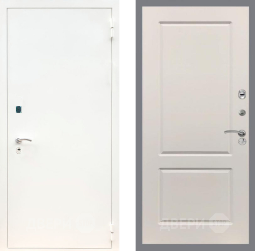 Входная металлическая Дверь Рекс (REX) 1А Белая шагрень FL-117 Шампань в Шатуре