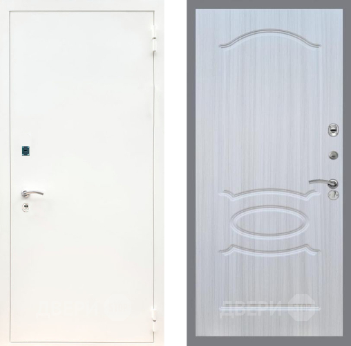 Дверь Рекс (REX) 1А Белая шагрень FL-128 Сандал белый в Шатуре