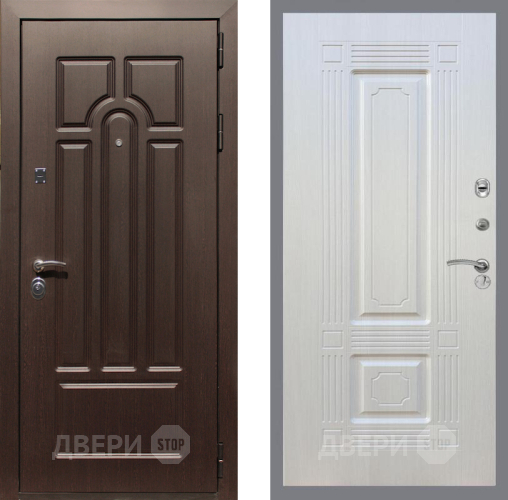 Входная металлическая Дверь Рекс (REX) Эврика FL-2 Лиственница беж в Шатуре