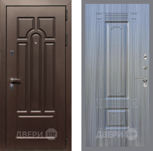 Входная металлическая Дверь Рекс (REX) Эврика FL-2 Сандал грей в Шатуре