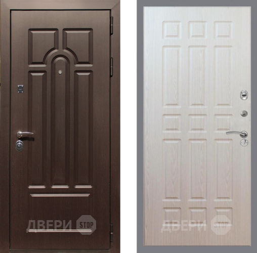 Входная металлическая Дверь Рекс (REX) Эврика FL-33 Беленый дуб в Шатуре