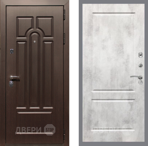 Дверь Рекс (REX) Эврика FL-117 Бетон светлый в Шатуре