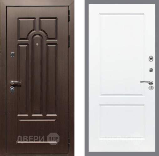 Входная металлическая Дверь Рекс (REX) Эврика FL-117 Силк Сноу в Шатуре