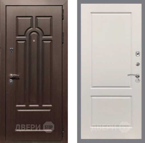 Входная металлическая Дверь Рекс (REX) Эврика FL-117 Шампань в Шатуре