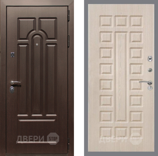 Входная металлическая Дверь Рекс (REX) Эврика FL-183 Беленый дуб в Шатуре