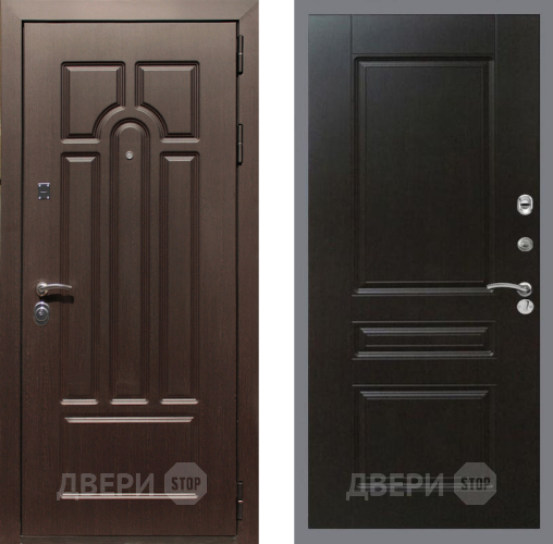 Входная металлическая Дверь Рекс (REX) Эврика FL-243 Венге в Шатуре