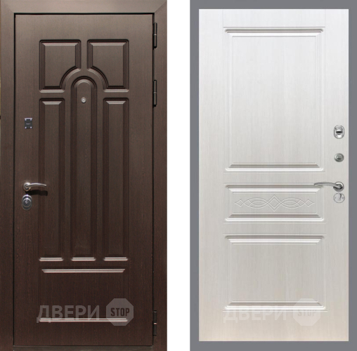 Входная металлическая Дверь Рекс (REX) Эврика FL-243 Лиственница беж в Шатуре