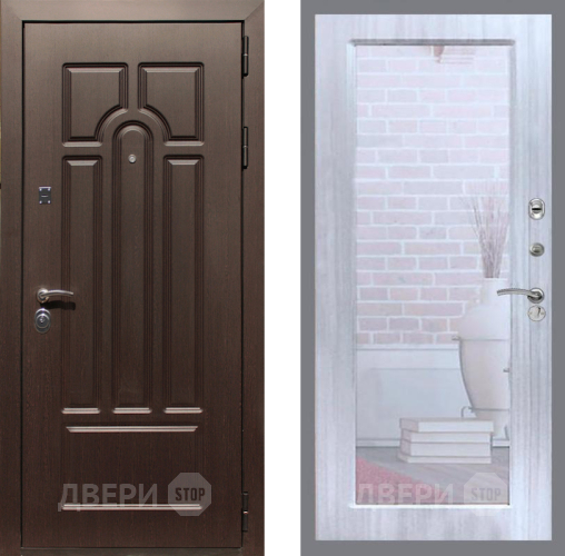 Дверь Рекс (REX) Эврика Зеркало Пастораль Сандал белый в Шатуре