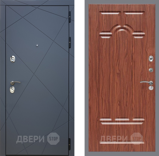 Дверь Рекс (REX) 13 Силк Титан FL-58 орех тисненый в Шатуре