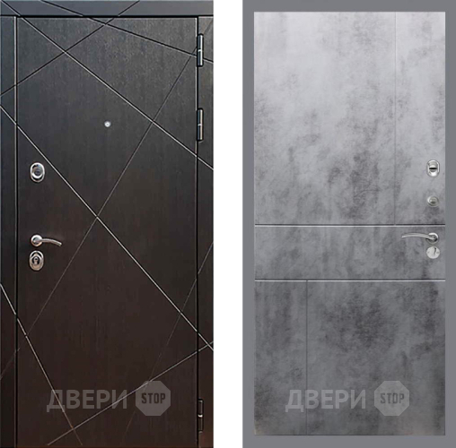 Входная металлическая Дверь Рекс (REX) 13 Венге FL-290 Бетон темный в Шатуре