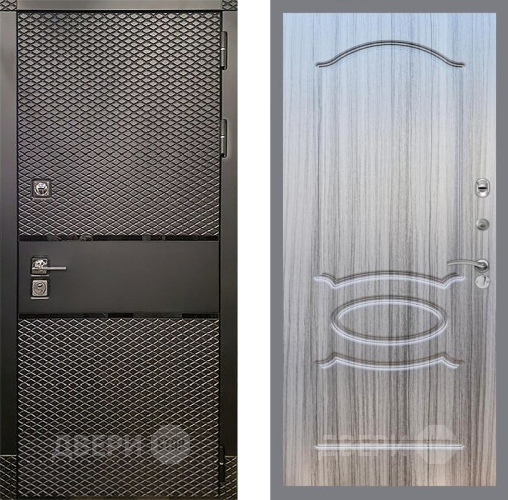 Дверь Рекс (REX) 15 Черный Кварц FL-128 Сандал грей в Шатуре