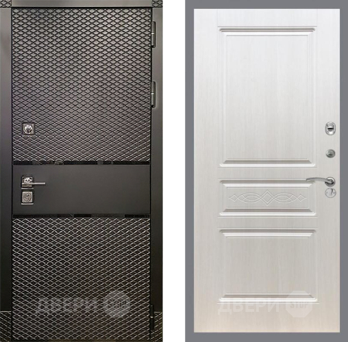 Входная металлическая Дверь Рекс (REX) 15 Черный Кварц FL-243 Лиственница беж в Шатуре