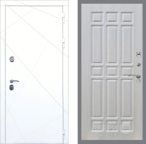 Дверь Рекс (REX) 13 Силк Сноу FL-33 Лиственница беж в Шатуре