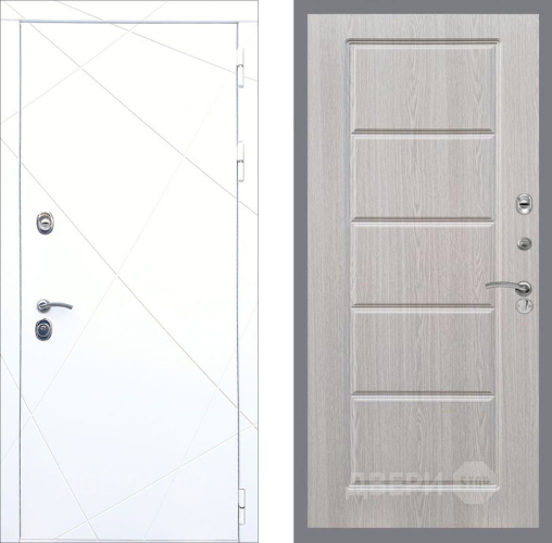 Входная металлическая Дверь Рекс (REX) 13 Силк Сноу FL-39 Беленый дуб в Шатуре