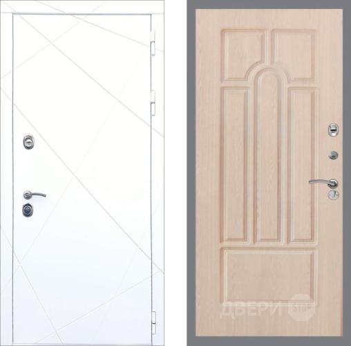 Дверь Рекс (REX) 13 Силк Сноу FL-58 Беленый дуб в Шатуре