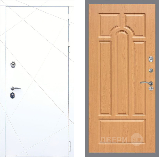 Дверь Рекс (REX) 13 Силк Сноу FL-58 Дуб в Шатуре