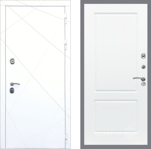 Входная металлическая Дверь Рекс (REX) 13 Силк Сноу FL-117 Силк Сноу в Шатуре