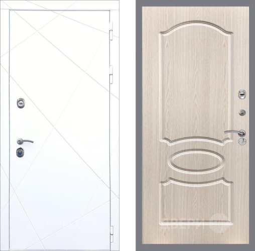 Дверь Рекс (REX) 13 Силк Сноу FL-128 Беленый дуб в Шатуре