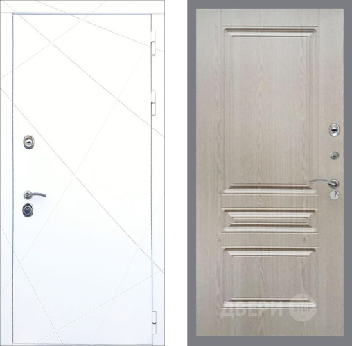 Входная металлическая Дверь Рекс (REX) 13 Силк Сноу FL-243 Беленый дуб в Шатуре