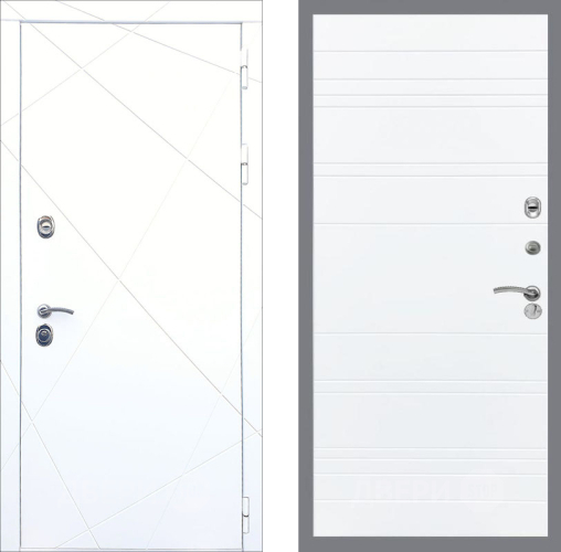 Входная металлическая Дверь Рекс (REX) 13 Силк Сноу Line Силк Сноу в Шатуре