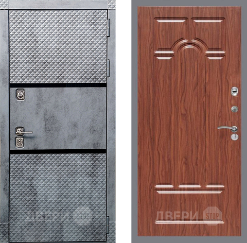 Дверь Рекс (REX) 15 Бетон Темный FL-58 орех тисненый в Шатуре