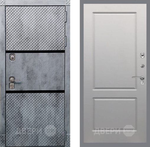 Входная металлическая Дверь Рекс (REX) 15 Бетон Темный FL-117 Грей софт в Шатуре