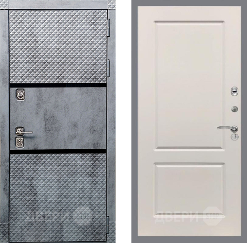 Входная металлическая Дверь Рекс (REX) 15 Бетон Темный FL-117 Шампань в Шатуре