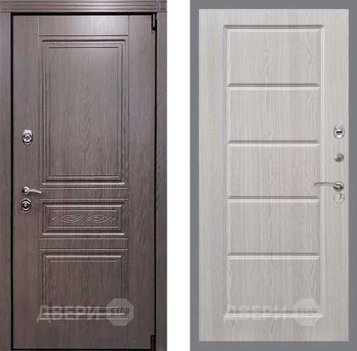 Входная металлическая Дверь Рекс (REX) Премиум-S FL-39 Беленый дуб в Шатуре