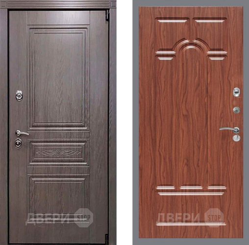 Дверь Рекс (REX) Премиум-S FL-58 орех тисненый в Шатуре