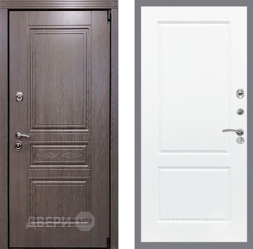 Входная металлическая Дверь Рекс (REX) Премиум-S FL-117 Силк Сноу в Шатуре