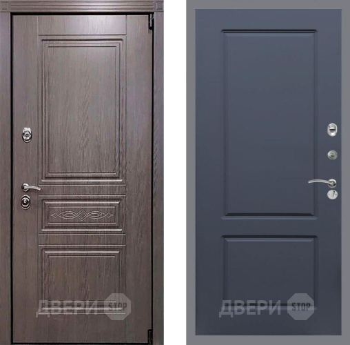 Входная металлическая Дверь Рекс (REX) Премиум-S FL-117 Силк титан в Шатуре